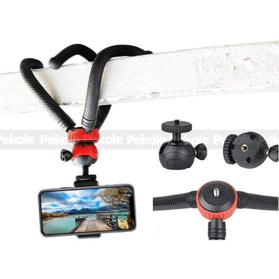 Octopus Tripod With Ball Head- Best For DSLR Or Smartphone Vlogging & Table Stand - Image 3