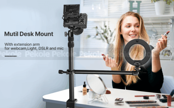 New! Overhead Desk Mount Stand for DSLR, DSLR & Ring Lights (Ulanzi VIJIM-LS02) - Image 8