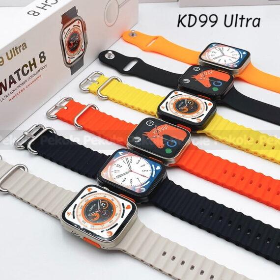 KD99 Ultra Smart Watch With Bluetooth Calling- Silver - Image 2