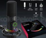 FIFINE K658 USB Dynamic Cardioid Podcast Microphone With A Live Monitoring, Gain Control, Mute Button