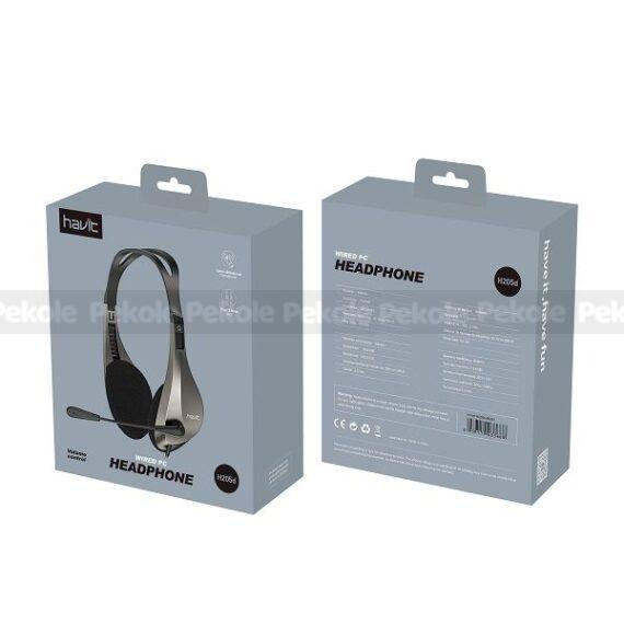 Havit H205d 3.5mm Double Plug Stereo With Mic Headset - 1 Year Warranty - Image 2