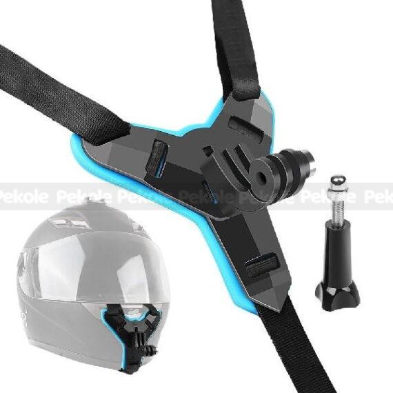Helmet Chin Mount and Mobile Holder For Smartphone & Action Camera- Black - Image 2