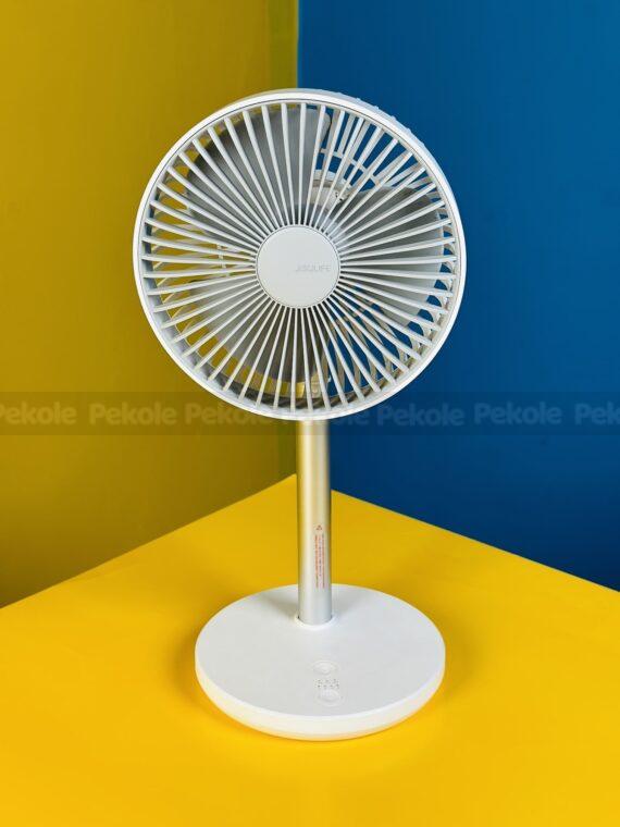 JISULIFE FA13P Rechargeable Desk Fan 8000mAh - White Color - Image 2