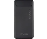 Awei P5K 10000mAh Power Bank Fast Charging- Black Color