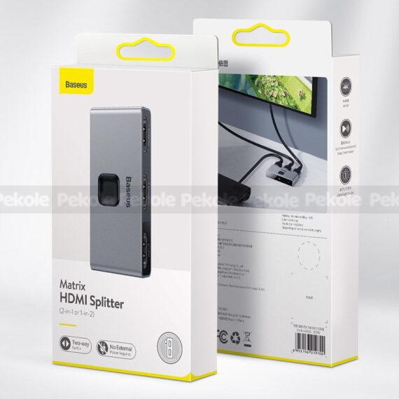 Baseus Matrix HDMI Splitter 2-in-1 - Image 2