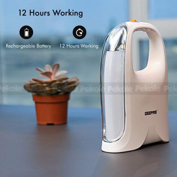 Geepas GE-5596 Rechargeable LED Emergency Light - White Color