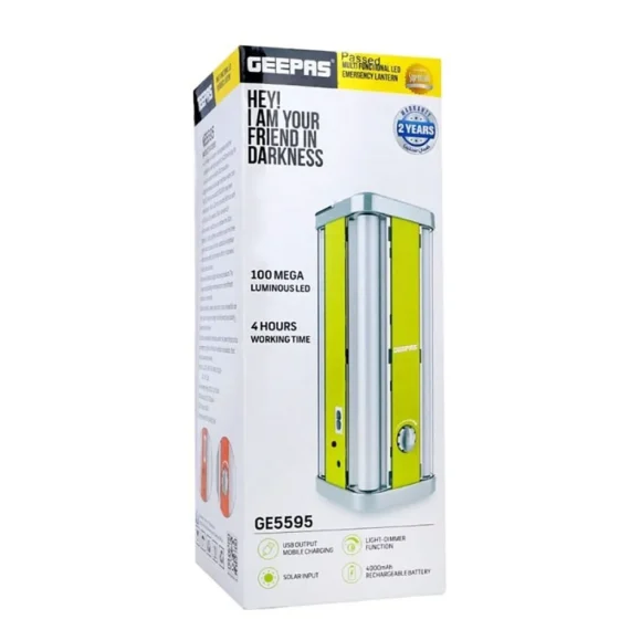Geepas GE5595 Multifunctional Led Emergency Light - Green Color - Image 2