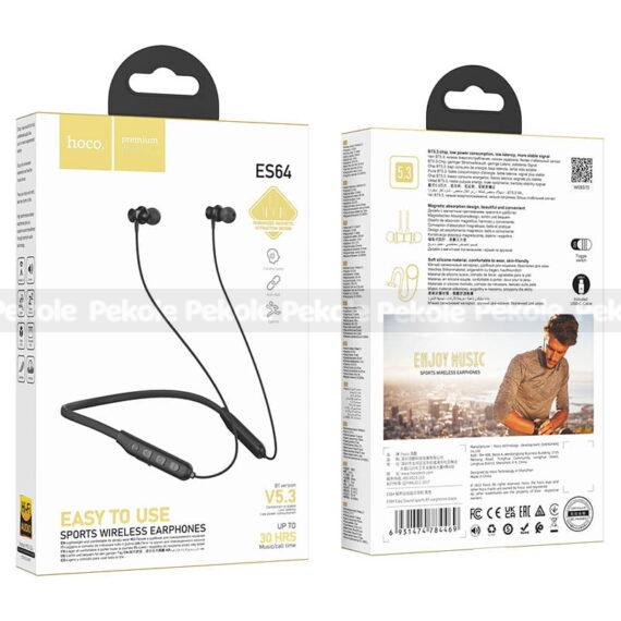 Hoco ES64 Neckband-Black - Image 2