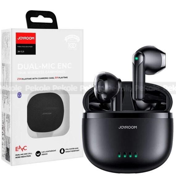 JOYROOM JR-TL11 Dual-Mic ENC True Wireless Earphones- Black Color - Image 2