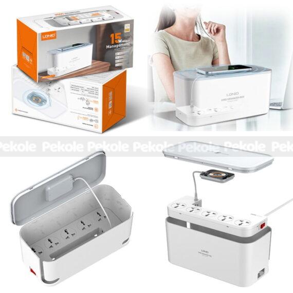 LDNIO SCW5354 Organizing Power Strip Box 15W Wireless Charger with 20W PD+QC output - Image 2