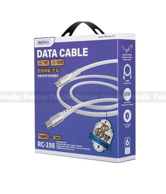 REMAX RC-198 PD 65W Fast Charging TYPE-C to TYPE-C  Data Cable (1M)