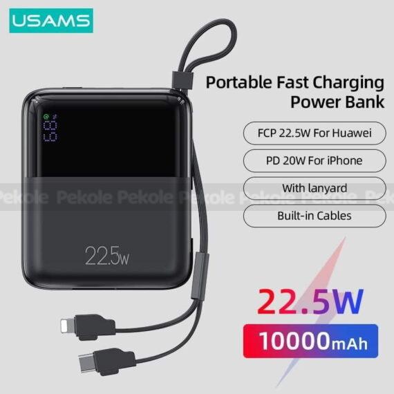 Compact Power Bank 22.5W, 10000mAh USAMS CD186