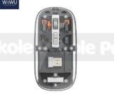 Trendy Hot Selling WIWU Crystal Transparent Wireless Mouse- Gray Color Inside