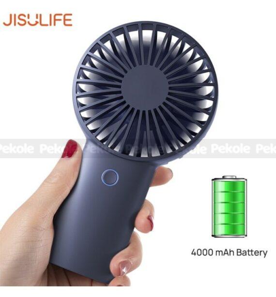 JISULIFE F2B Handheld Recharging Fan - Blue Color