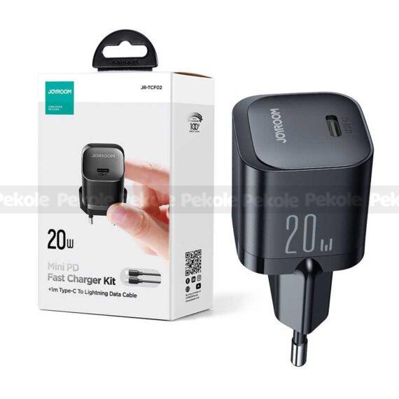 PD 20W Mini intelligent fast charger (Joyroom JR-TCF02)- Black Color