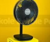 Awei F23 Portable USB Rechargeable Desk Fan (4000mAh)- Black Color