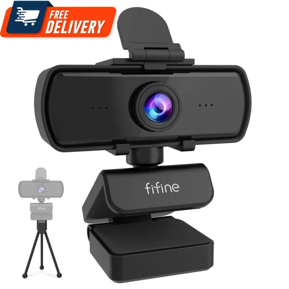 Fifine K420 Webcam 1440P, 2K Web Camera With Privacy Cover & Tripod - Image 2