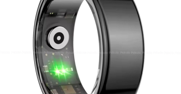 Smart Finger Ring for Fitness Tracking – With Magnetic Charging Cable – (Ring Size -10) -Black