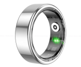 Smart Finger Ring for Fitness Tracking – With Magnetic Charging Cable – (Ring Size – 10) – Silver