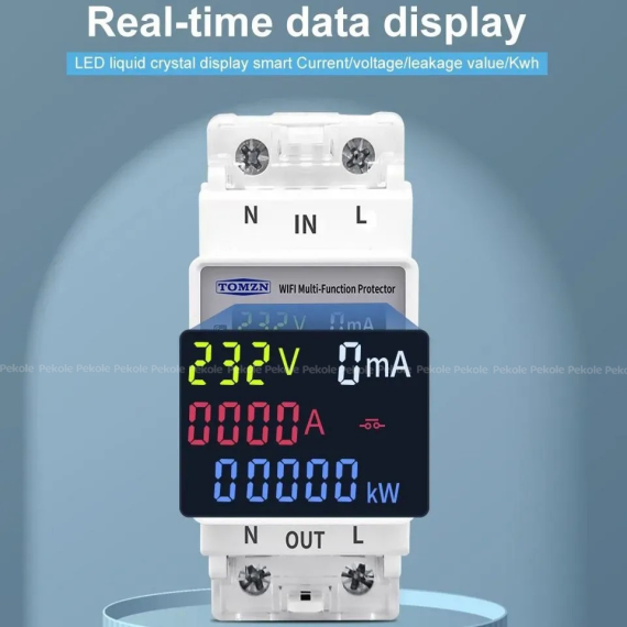 TOMZN TOMPD-63SW WiFi Smart Circuit Breaker with Real-Time Energy Monitoring and App Control - Image 3