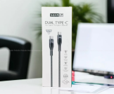 GearUP CC6015 Type-C to C 60W PD Fast Charging & Data Cable – 1.5m