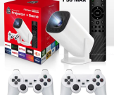P30 Max Android 4K Projector + Video Game Console Combo