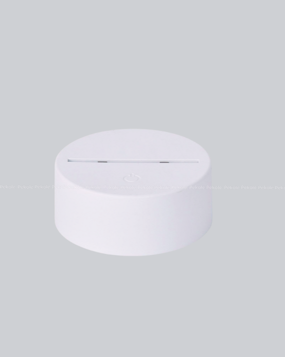 GearUP Acrylic Night Lamp (Only Base)- White - Image 2