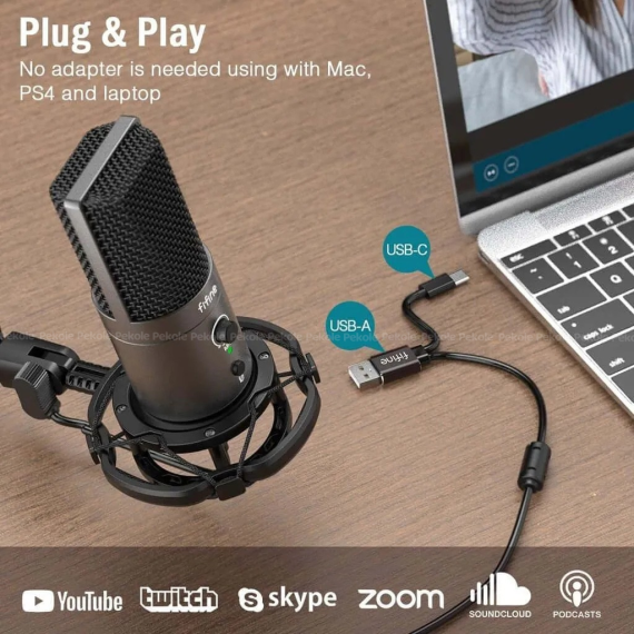 Fifine T683 USB Gaming Streaming Microphone for PC/Mac/Mobile - Image 2