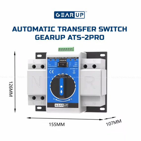 GearUP ATS-2Pro 63A Dual Power Automatic Transfer Switch - Image 3