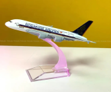 Singapore Airlines A380 Metal Aircraft-16cm