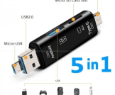 Multifunction OTG Card Reader- Type-C/USB /Micro USB/micro SD Memory Card Reader