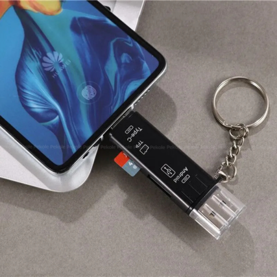 Multifunction OTG Card Reader- Type-C/USB /Micro USB/micro SD Memory Card Reader - Image 2