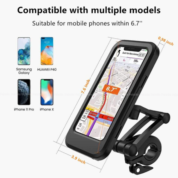 Top Quality Waterproof Bike Phone Holder With Magnetic Mount (HL-69) - Image 2