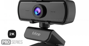 Fifine K420 Webcam 1440P, 2K Web Camera With Privacy Cover & Tripod