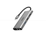 WiWU Alpha A11 in 1 USB Type C HUB – Gray