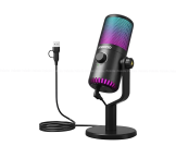 Maono DM30 RGB Programmable USB Condenser Microphone – Black