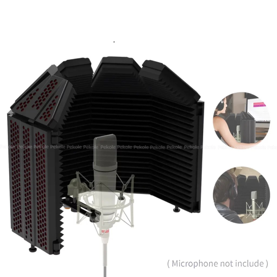 XTUGA Microphone Isolation Shield with Pop Filter - Image 3