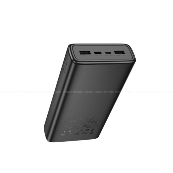 HOCO J144A 30000mAh Fast Charging Power Bank With Digital Led Display – Black - Image 2