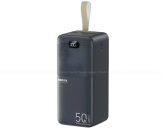 Remax RPP-117 Piloteer Series 50000mAh 27W Fast Charging Power Bank -Black Color