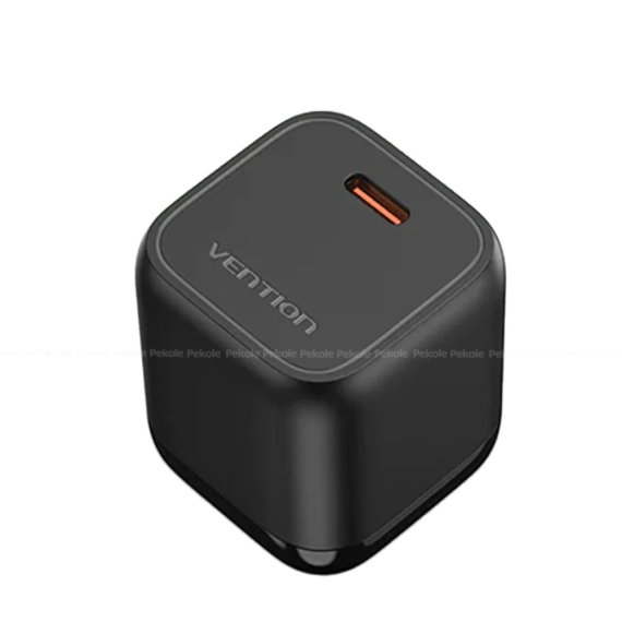 VENTION FAKB0-EU 30W USB-C GaN Charger – Black