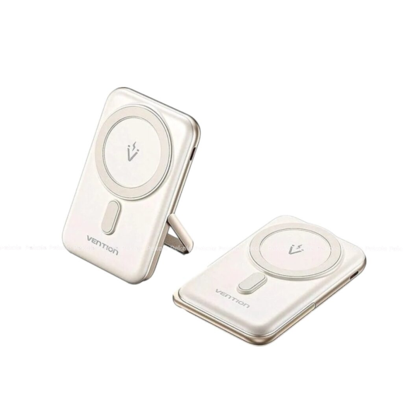 VENTION FHNW0 20W 10000mAh Magnetic Wireless Power Bank – White - Image 2
