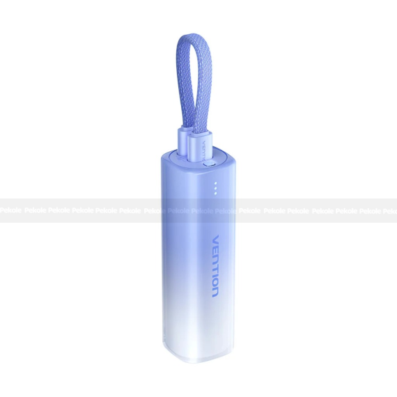 Vention FHWR0 5000mAh 20W Power Bank with USB-C to Lightning Cable – Gradient Blue