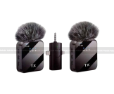 F11 2:1 Wireless Microphone For IPhone , Android and Camera