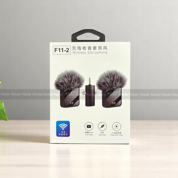 F11 2:1 Wireless Microphone For IPhone , Android and Camera - Image 2