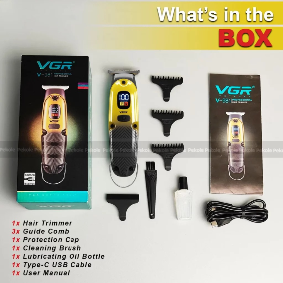 VGR V-981 Professional Hair Trimmer – Random colour - Image 2