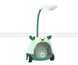 Foldable LED Study Lamp with Pen Holder & Sharpener for Kids