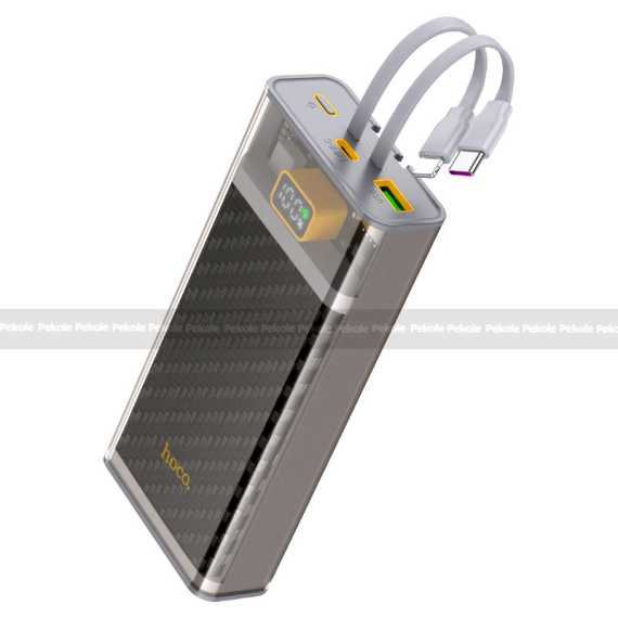 Hoco J104A 22.5W 20000mAh Fast Charging Power Bank with Built-in Cable - Image 2