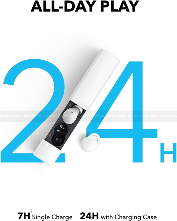 Anker Soundcore A30i Lipstick-Shaped Smart Noise Cancelling Earbuds – White - Image 2