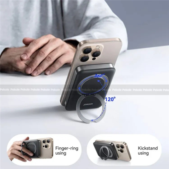 JOYROOM JR-PBM12 22.5W 10000mAh Wireless Power Bank with Kickstand - Image 2