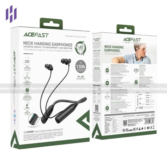 Acefast N4 Neckband In-Ear Earphone with TF-Card Play - Image 2